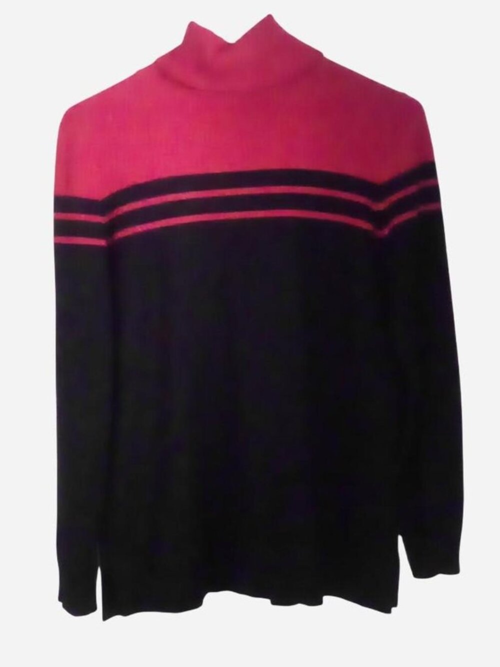 Red and Black Striped Sweater